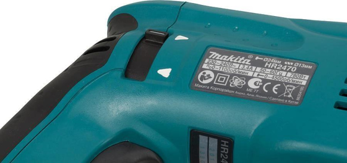 Перфоратор Makita HR2470 патрон:SDS-plus уд.:2.4Дж 780Вт (кейс в комплекте)