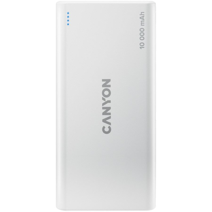 Внешний аккумулятор Power Bank Canyon PB-108, 10000мAч, белый [cne-cpb1008w]