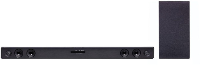 Саундбар LG SQC2 2.1 100Вт +200Вт черный