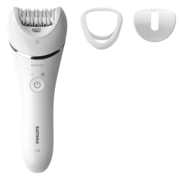 Philips эпилятор Series 8000 BRE700/00 Цвет: белый (вилка РФ)