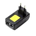 ORIENT SAP-48POE, PoE инжектор питания 24 Вт, AC 100-240V/ DC 48V, 0.5A, вход: RJ45 LAN 10/100, выход: RJ45 PoE тип B 4/5+,7/, совместим с оборудованием PoE IEEE 802.3af, уст.в розетку 29968
