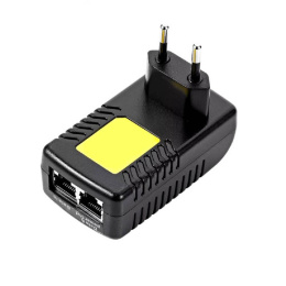 ORIENT SAP-48POE, PoE инжектор питания 24 Вт, AC 100-240V/ DC 48V, 0.5A, вход: RJ45 LAN 10/100, выход: RJ45 PoE тип B 4/5+,7/, совместим с оборудованием PoE IEEE 802.3af, уст.в розетку 29968