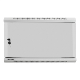 Шкаф телекоммуникационный 19" настенный 6U ExeGate EC-WM-6U.450.M.GREY (19”, 6U, 600x450x370mm (ШхГхВ), передняя дверь металл, съемные боковые панели, пыле- и влагозащита IP23, светло-серый RAL 7035) EX298611RUS