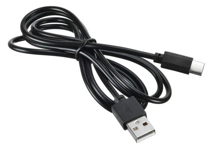 Кабель Digma USB Type-C (m) -  USB (m),  1.2м,  2A,  черный [type-c-1.2m-blk]