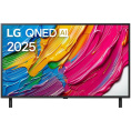 Телевизор ЖК 43'' LG/ 43", Ultra HD, Dynamic QNED Color, Local Dimming, Smart TV, WebOS, Wi-Fi, DVB-T2/C/S2, MR, 60Hz Native, 2.0ch 20W , 2 HDMI, 2 USB, 2 Pole, Charcoal Black, 2025 (43QNED80A6A.ARUG)