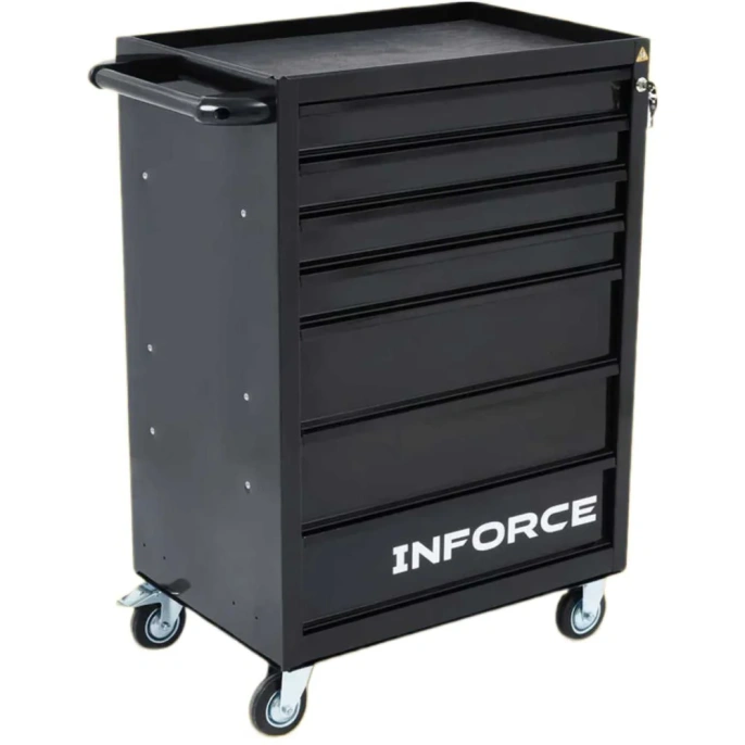 Инструментальная тележка Inforce 7 ящиков, габариты без упаковки 755х465х935мм, 07-01-18