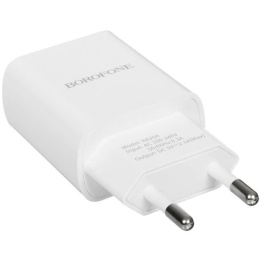 BOROFONE BA20A/ Сетевое ЗУ + Кабель Type-C 1m/ 1 USB/ Выход: 10.5W/ White