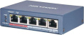 Коммутатор Hikvision DS-3E0505P-E/M B 5x1Гбит/с 4PoE+ 35W неуправляемый DS-3E0505P-E/M B