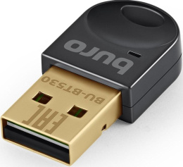 Bluetooth адаптер Buro BU-BT530 BT 5.3+EDR class 1.5, USB, 20м, черный