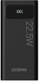 Внешний аккумулятор Power Bank Digma DGPF20A, 20000мAч, черный [dgpf20a22pbk]