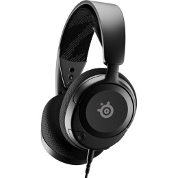 Гарнитура игровая SteelSeries Arctis Nova 1, для компьютера и игровых консолей, накладные, проводные, черный [61606]