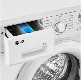 Стиральная машина LG F10B8MD, с фронтальной загрузкой, 5.5кг, 1000об/мин, инверторная
