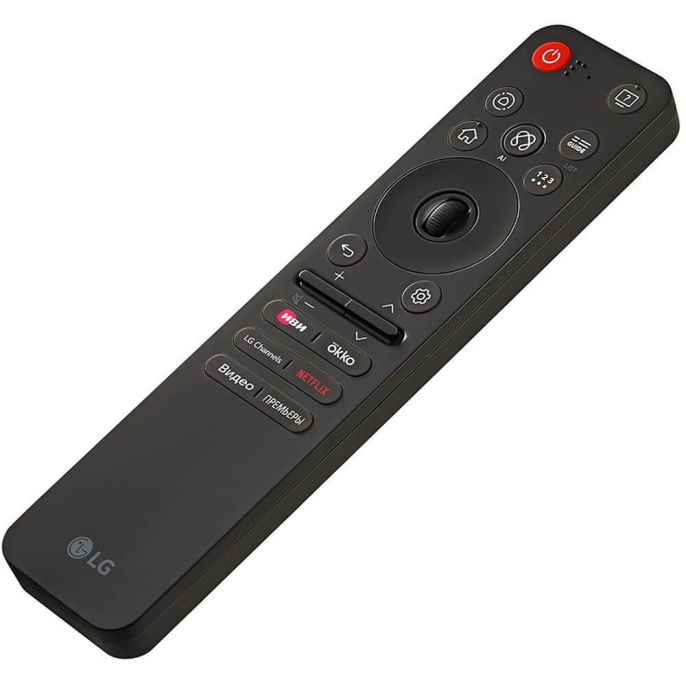 Телевизор ЖК 43'' LG/ 43", Ultra HD, Dynamic QNED Color, Local Dimming, Smart TV, WebOS, Wi-Fi, DVB-T2/C/S2, MR, 60Hz Native, 2.0ch 20W , 2 HDMI, 2 USB, 2 Pole, Charcoal Black, 2025 (43QNED80A6A.ARUG)