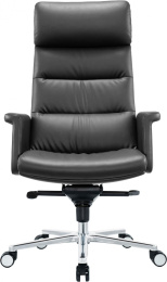 Кресло руководителя Cactus CS-LBK-AMSTERDAM, кожа, до 120кг, черный