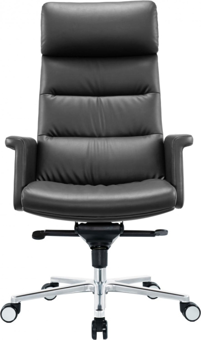 Кресло руководителя Cactus CS-LBK-AMSTERDAM, кожа, до 120кг, черный