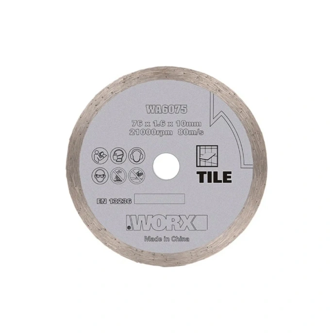 Алмазный пильный диск 76х1.6х10 мм WORX WA6075