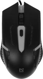Мышь проводная Defender Flash MB-600L, игровая, оптическая, USB, 1200dpi, черный [52600]