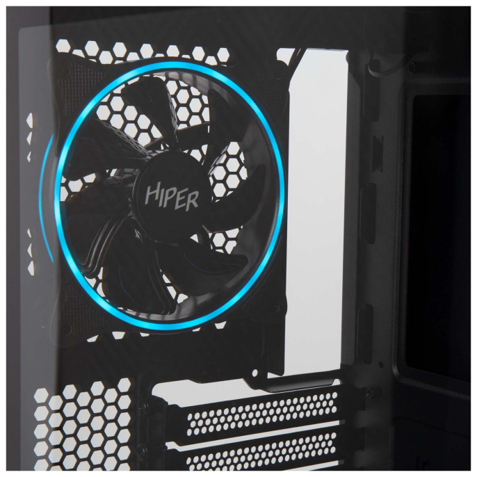 Корпус ATX HIPER PB81, Midi-Tower, без БП, черный