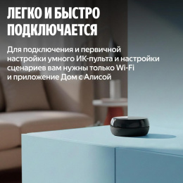 Умный пульт ЯНДЕКС YNDX-00572, р.д.20м, черный