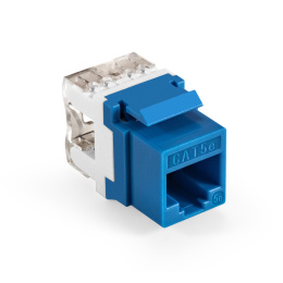 Модуль-вставка Keystone Jack RJ-45 ExeGate KJ-8P8C-U-C5e-180-Dual (Кат.5e, неэкранированная, 180 градусов, IDC Krone/110) EX297337RUS