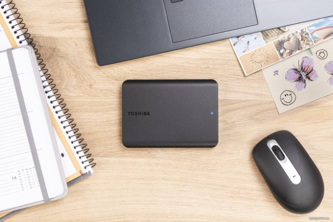 Жесткий диск Toshiba USB3.0 1TB HDTB510EK3AA Canvio Basics 2.5" черный