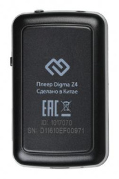 MP3 плеер Digma Z4 BT flash,  16ГБ,  черный