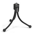 Веб-камера ExeGate BlackView C525 HD Tripod 1.3Мп, 1280х720, 720P, 30fps, защитная шторка, штатив Flex в комплекте, фиксированный фокус, 4-линзовый объектив, микрофон с шумоподавлением, универсальное крепление, USB, кабель 1,5 м, Windows® 7/8/10/11, Mac