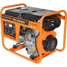 Генератор CARVER PPG - 5000DE дизель LT-178F, 3,3/3,6кВт, 220В, бак12.5л, э/старт, медь 12шт/пал 01.020.00051