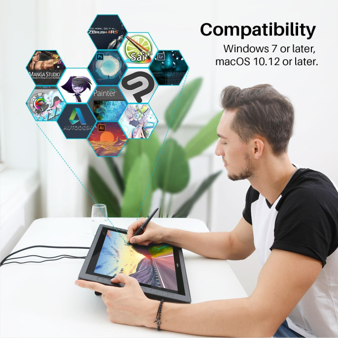 Интерактивный дисплей/ Сенсорный монитор Huion KAMVAS Pro 20