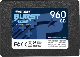 SSD накопитель Patriot Burst Elite PBE960GS25SSDR 960ГБ, 2.5", SATA III, SATA
