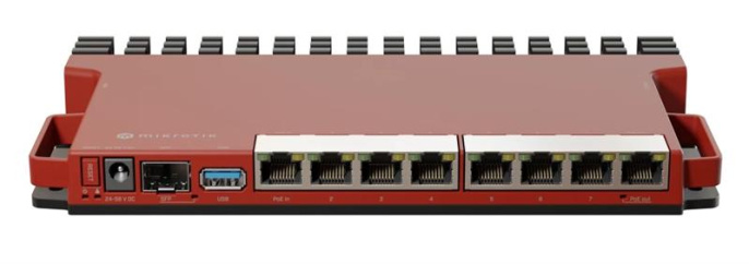 Маршрутизатор MIKROTIK L009UiGS-RM, 8 WAN/LAN, 1xSFP, красный