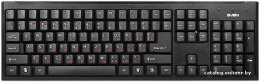 Клавиатура Sven Standard 303 Black SV-03100303PU USB+PS/2, высококачественная мембрана, стандартный набор клавиш, две дополнительные клавиши управления, комфортный, тихий и четкий ход клавиш