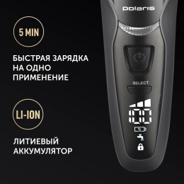 Бритва сетчатая Polaris PMF 1016RC реж.эл.:4 питан.:элек.сеть/аккум. темно-синий/черный