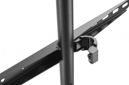 Подставка для телевизора Cactus CS-ST1246BKWN, 45-65", напольный, черный/орех