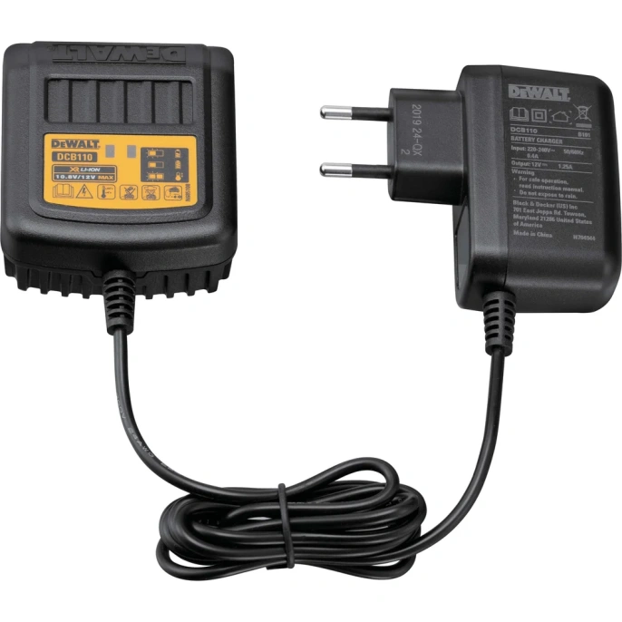 Зарядное устройство Dewalt 10.8/12 В, 2 А DCB110 DCB110-XJ