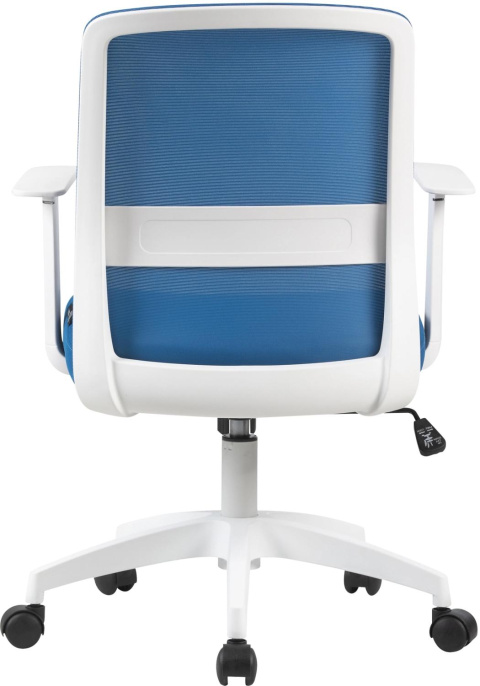 Кресло Cactus CS-WMC333-BL, сетка/ткань, до 100кг, фиксированные подлокотники,  темно-синий