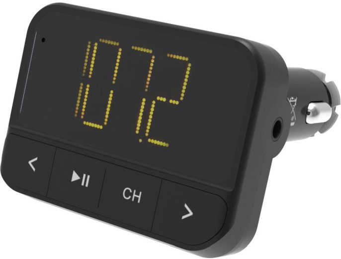 Автомобильный FM-модулятор Ritmix FMT-B200 черный MicroSD USB PDU 80000765