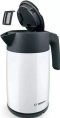 Электрочайник Bosch TWK7L461 2400 Вт, объем 1.7 л, материал корпуса: металл/пластик, материал колбы: нержавеющая сталь, с возможностью вращения на 360°, механическое управление