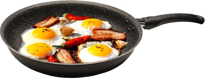 Сковорода Starwind Optimum induction SW-OPI2024 круглая 24см покрытие: Xylan Plus ручка несъемная без крышки черный