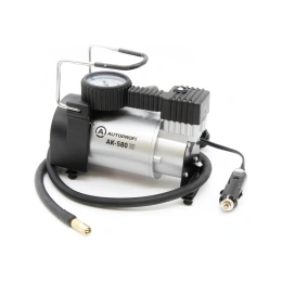 Воздушный компрессор AUTOPROFI 40 л./мин., 12v/14a, 150w, шланг 1 м., шнур питания 3 м., питание от прикуривателя,  набор из 4-х переходников для надувн. изделий, сумка AK-580