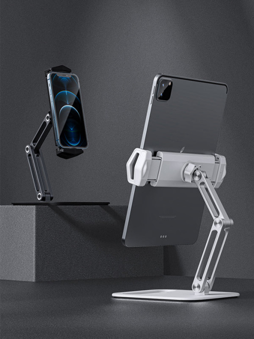 Регулируемая эргономичная подставка CABLETIME CS22S (CT-PS03-AS) – складная, устойчивая для планшетов/смартфонов 5-14 дюймов