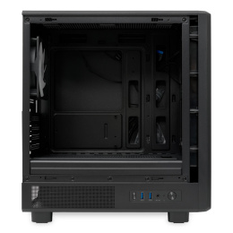 Корпус без блока питания/ Case HSPD M310, Mesh Mini-tower, Black, TG, 0.4 SPCC, 3x120mm ARGB Orbis F1 mATX, mITX 180/280/160mm 1x2.5", 1x3.5", 4xPCI 2xUSB-A 3.0 452x277x418mm (M310-TGBK-ARGB)