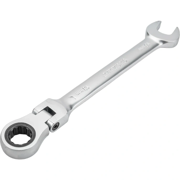Комбинированный трещоточный шарнирный ключ 13 мм Gigant сталь Cr-V, 72 зуба grf-133