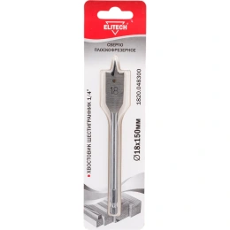Сверло плоскофрезерное по дереву (18х150 мм; HEX 1/4) Elitech 1820.048300