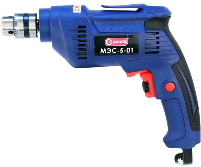 Дрель безударная Диолд МЭС-5-01 550Вт ключевой реверс 10011020\10012020