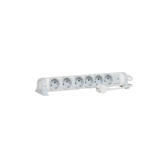 Многорозеточный блок Legrand''Комфорт'' 6 x 2К+З с кабелем длиной 3 м 694637