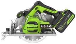 Циркулярная пила дисковая Greenworks GD24CS ручная D диска.:185мм 1500907CUG