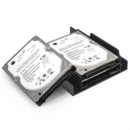 Салазки (переходник) ExeGate HD-22T3P для установки 2xHDD/SSD 2.5" в отсек 3.5" пластиковые EX292545RUS