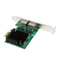 ORIENT XWT-INT226L2PE, Сетевая карта PCI-Ex1 v3.1 2xRJ45 2.5GbE NIC, Intel I226-V chipset, 2.5/1 Гбит/с, 2 планки крепления 33474