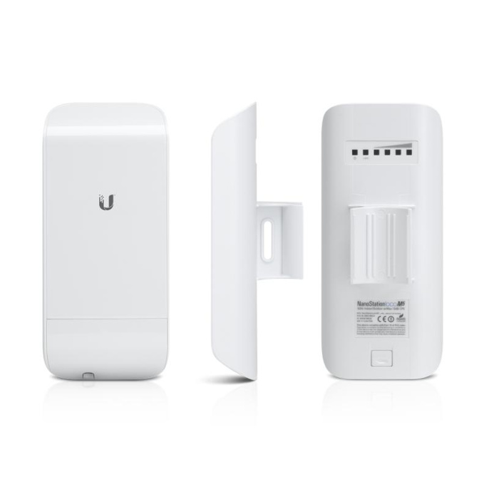 Точка доступа Ubiquiti NanoStation LocoM5, N150, 5ГГц, 1xRJ45, белый